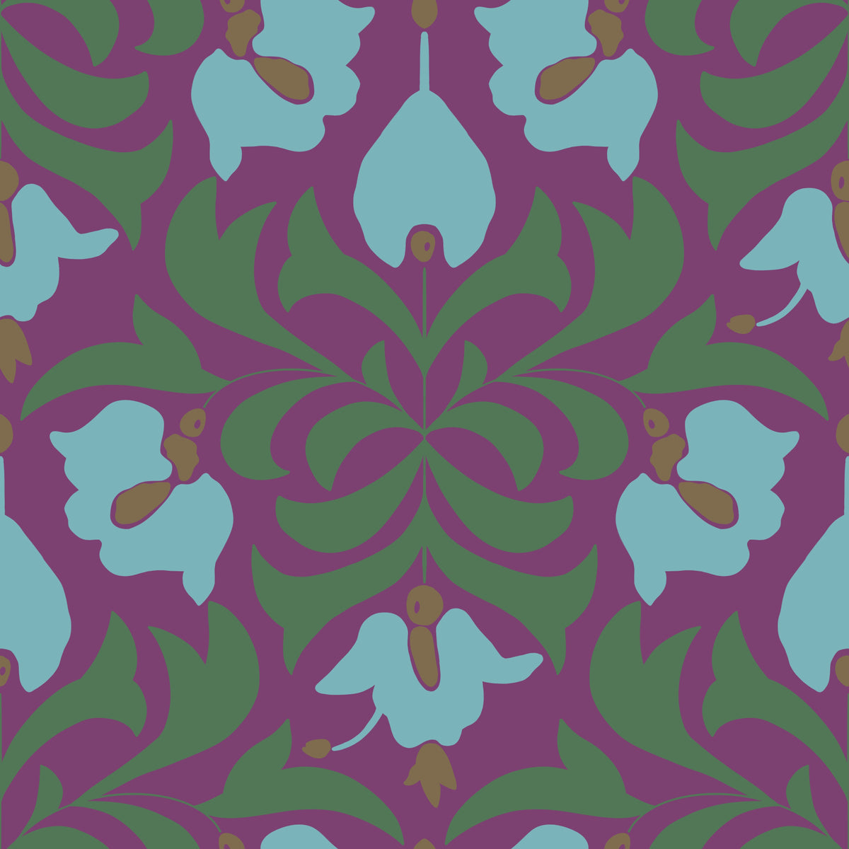 Orbisca - Vintage Blumenharmonie Wallpaper⁠