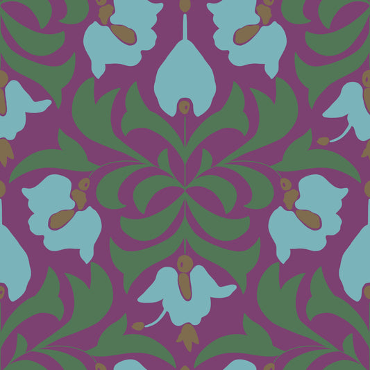 Orbisca - Vintage Blumenharmonie Wallpaper⁠