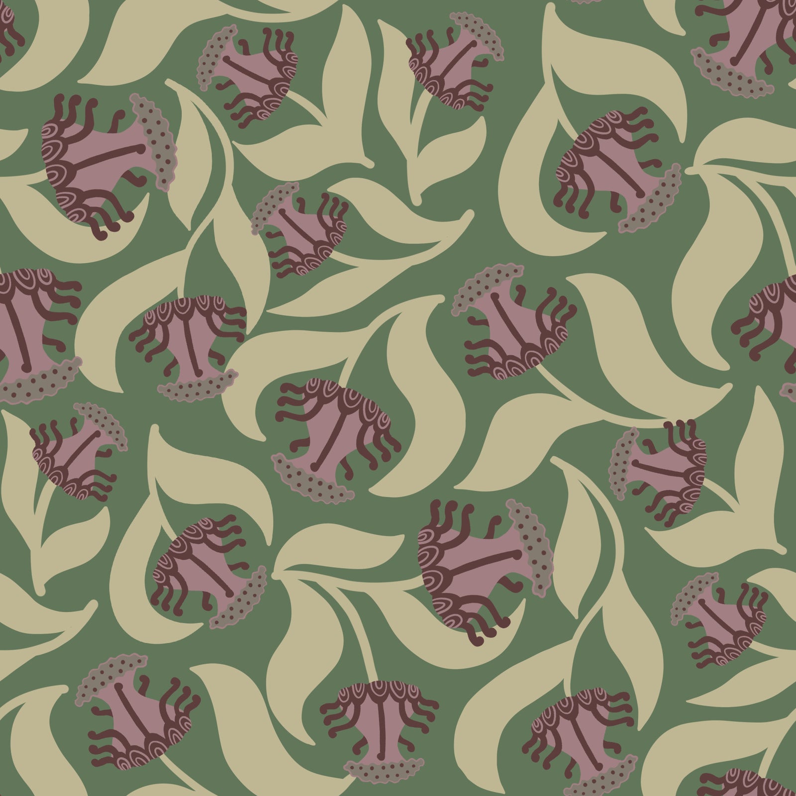 Velora - Vintage Blooms Wallpaper⁠