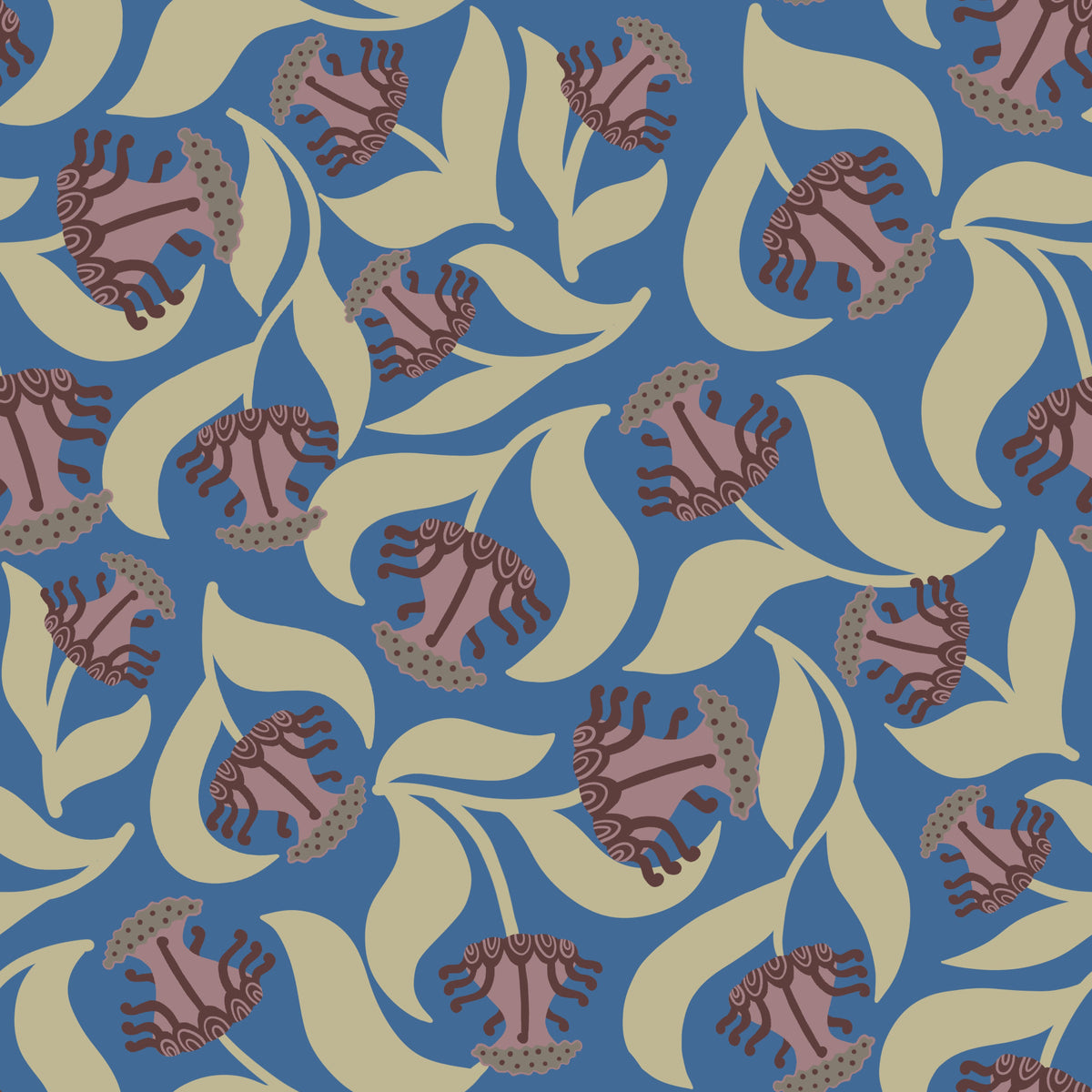 Velora - Flore Wallpaper stylisé⁠ in your room — zoomed