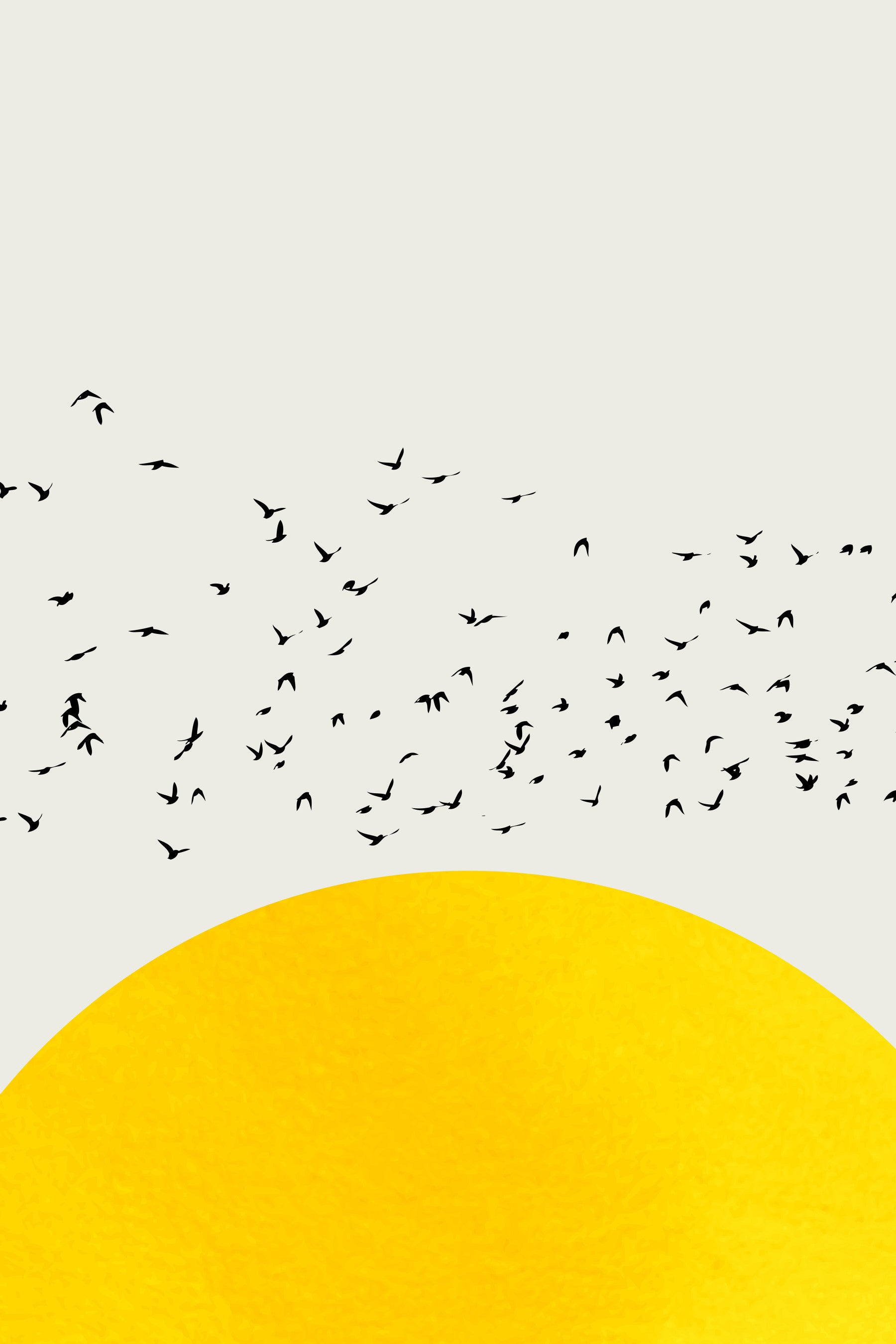 1000羽の鳥の壁画 in your room — zoomed