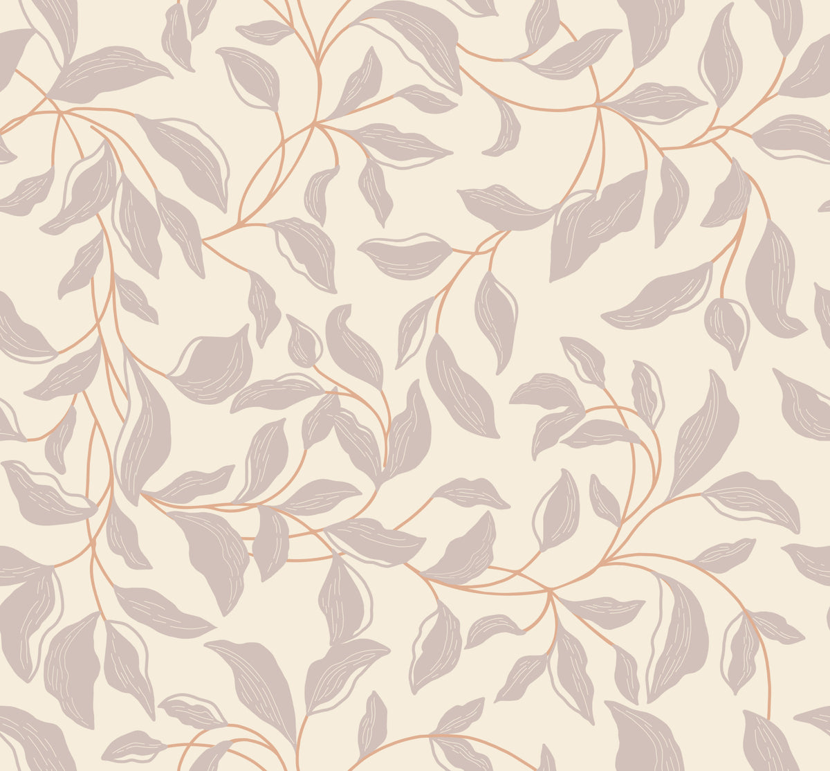 Blød flora tapet⁠ in your room — zoomed