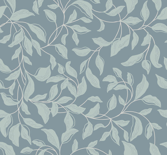 Dusty Blue Vines Wallpaper⁠
