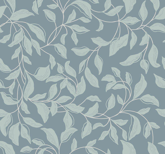 Dusty Blue Vines Wallpaper⁠