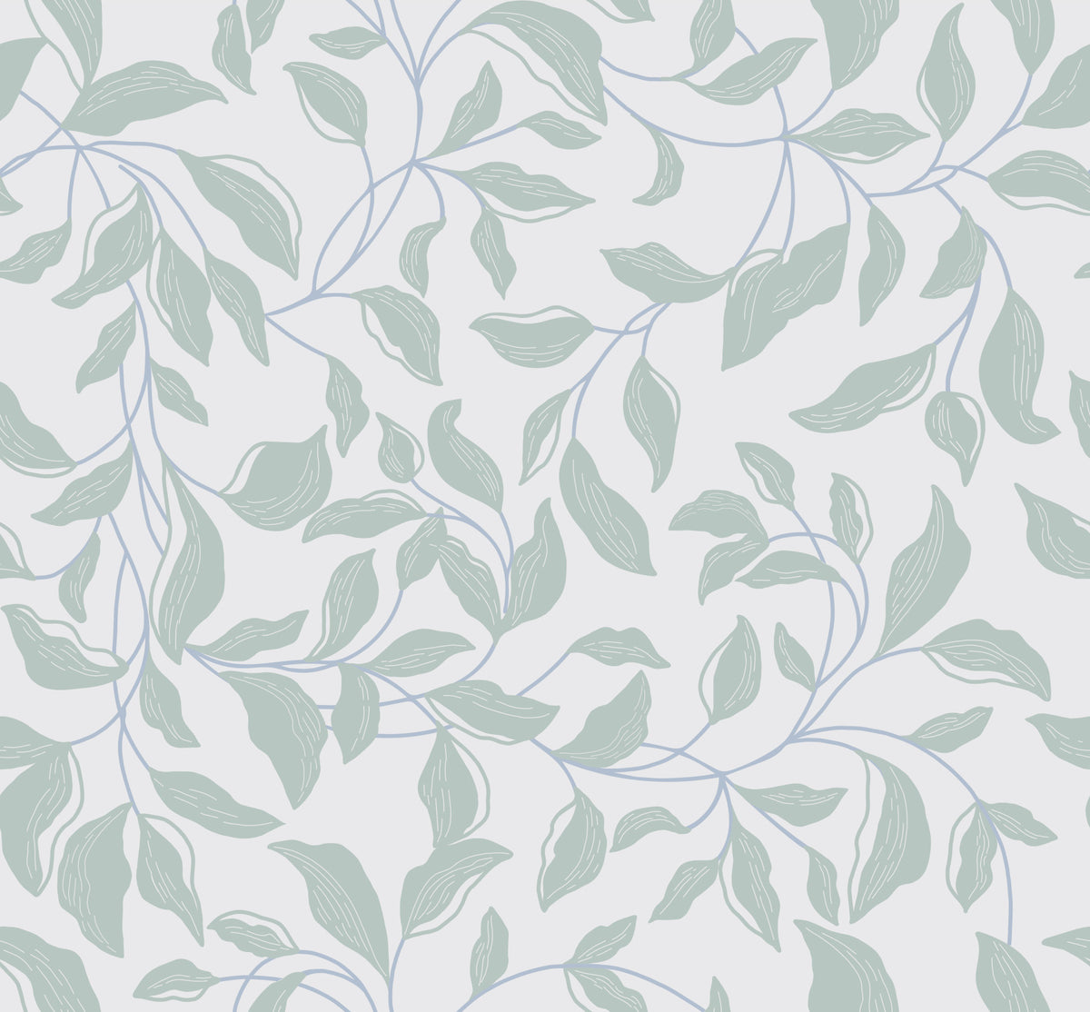 Papier peint à canopée à feuilles serein⁠