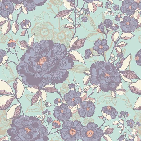 Serene Blumen Ätztapete⁠