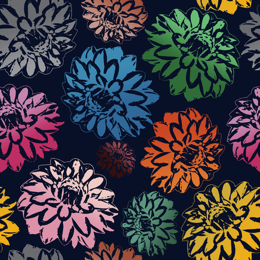 Dahlias färger marinvallbord