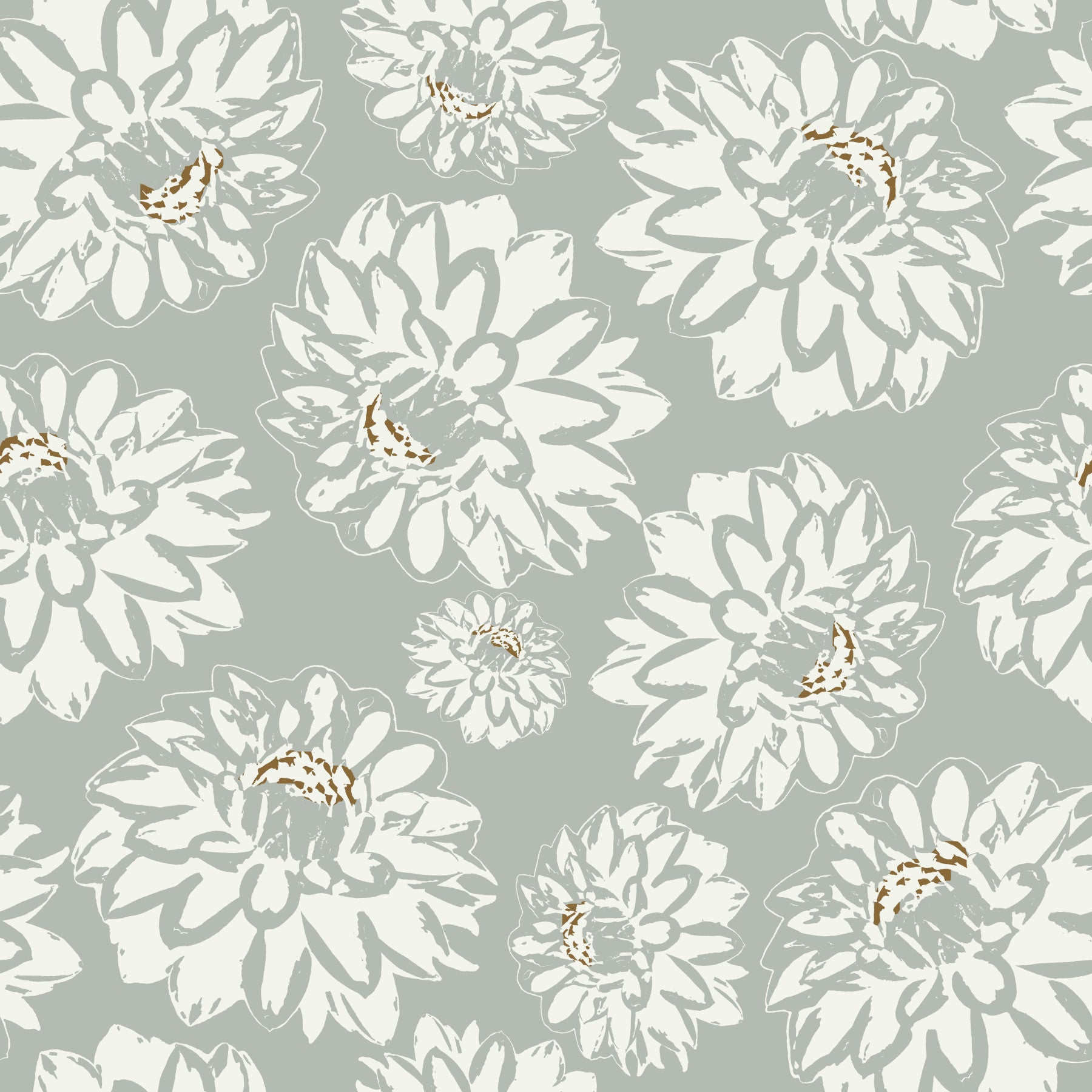 Dahlien weiche blaue Tapete⁠