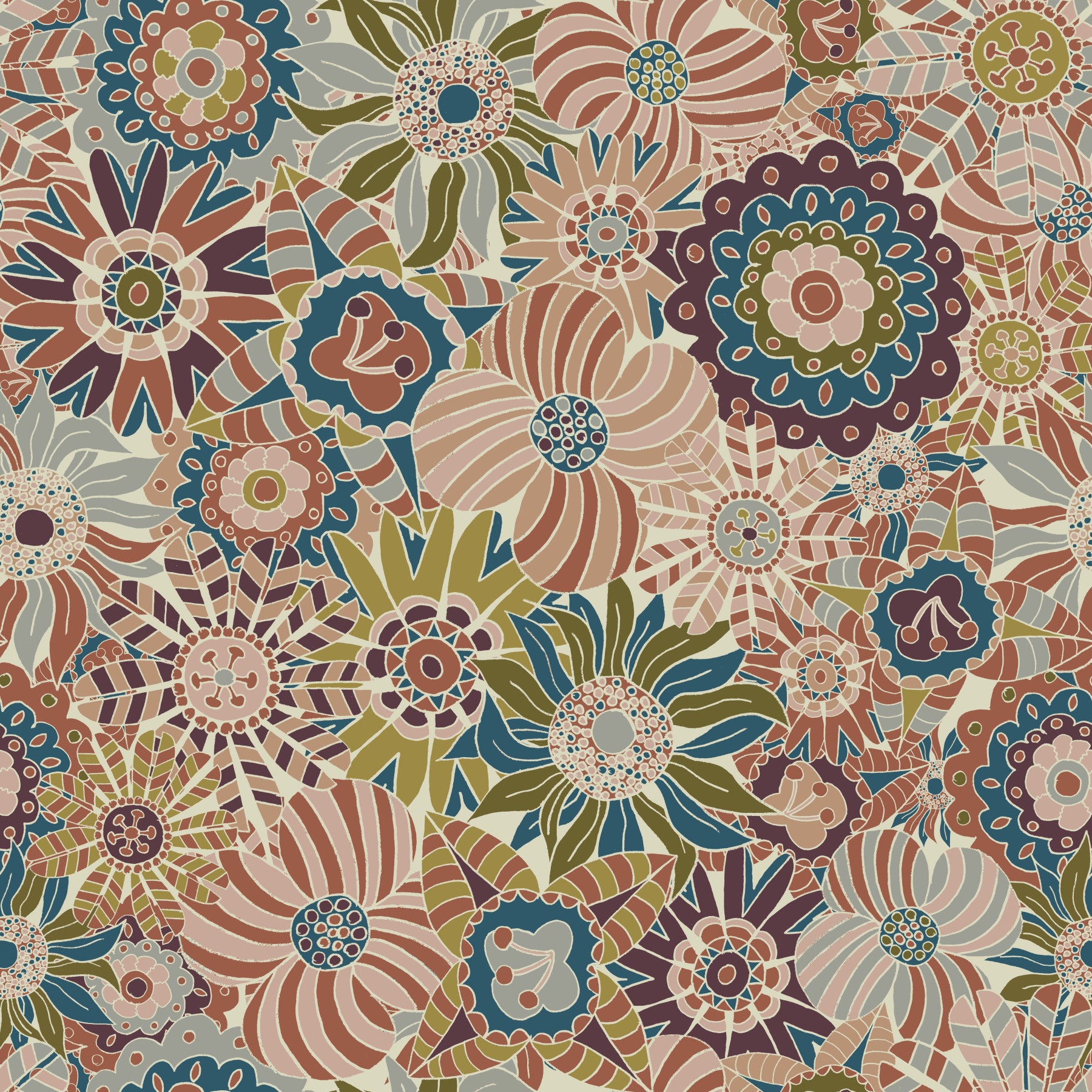 Sfondi di fiori rotondi a molla neutra di primavera⁠ in your room — zoomed