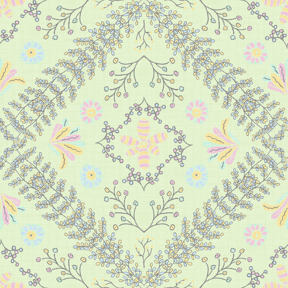 Bloom Tobestry Sage Green Wallpaper⁠