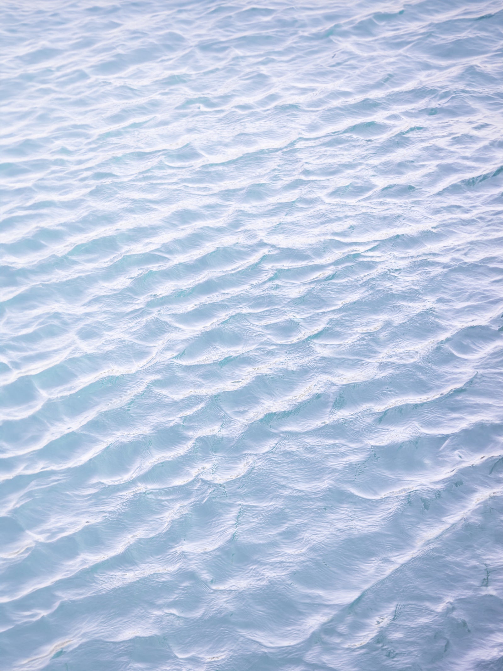 Tranquil Aqua Waves Wall Mural in your room