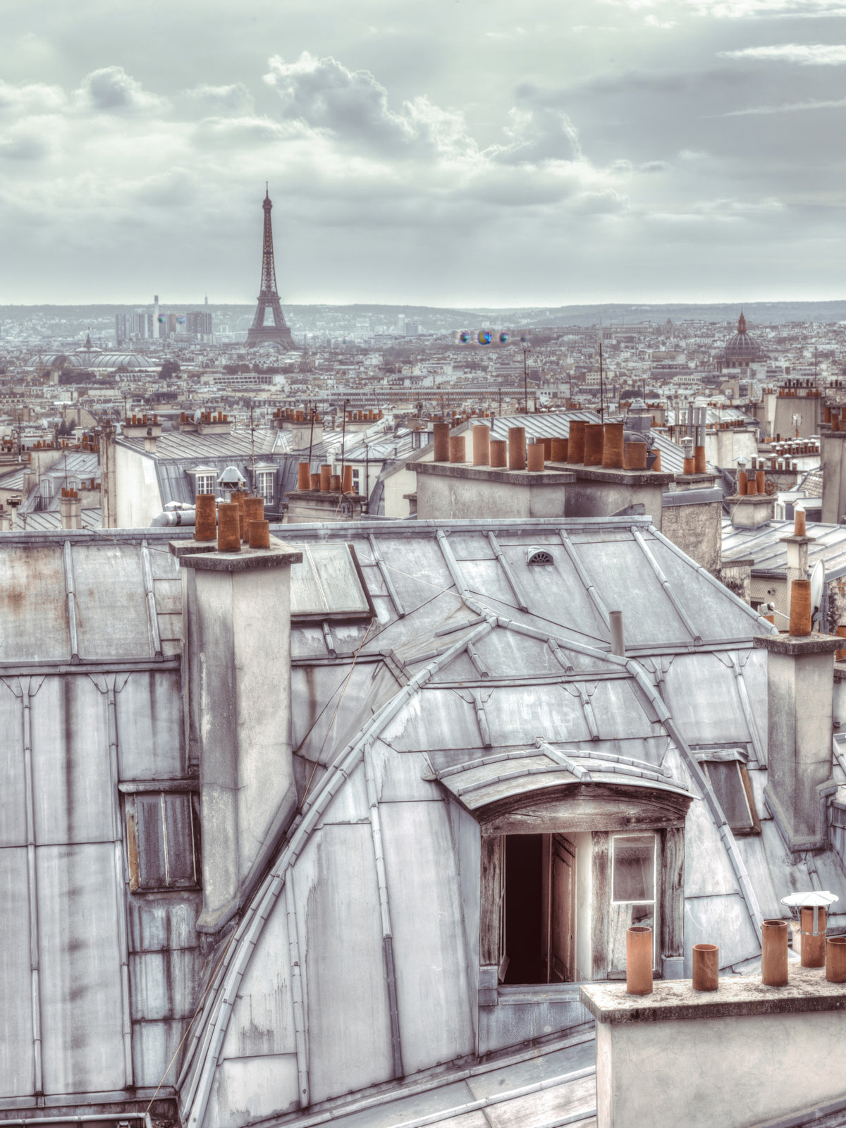 Montmartre Rooftops Wall Mural in your room — zoomed