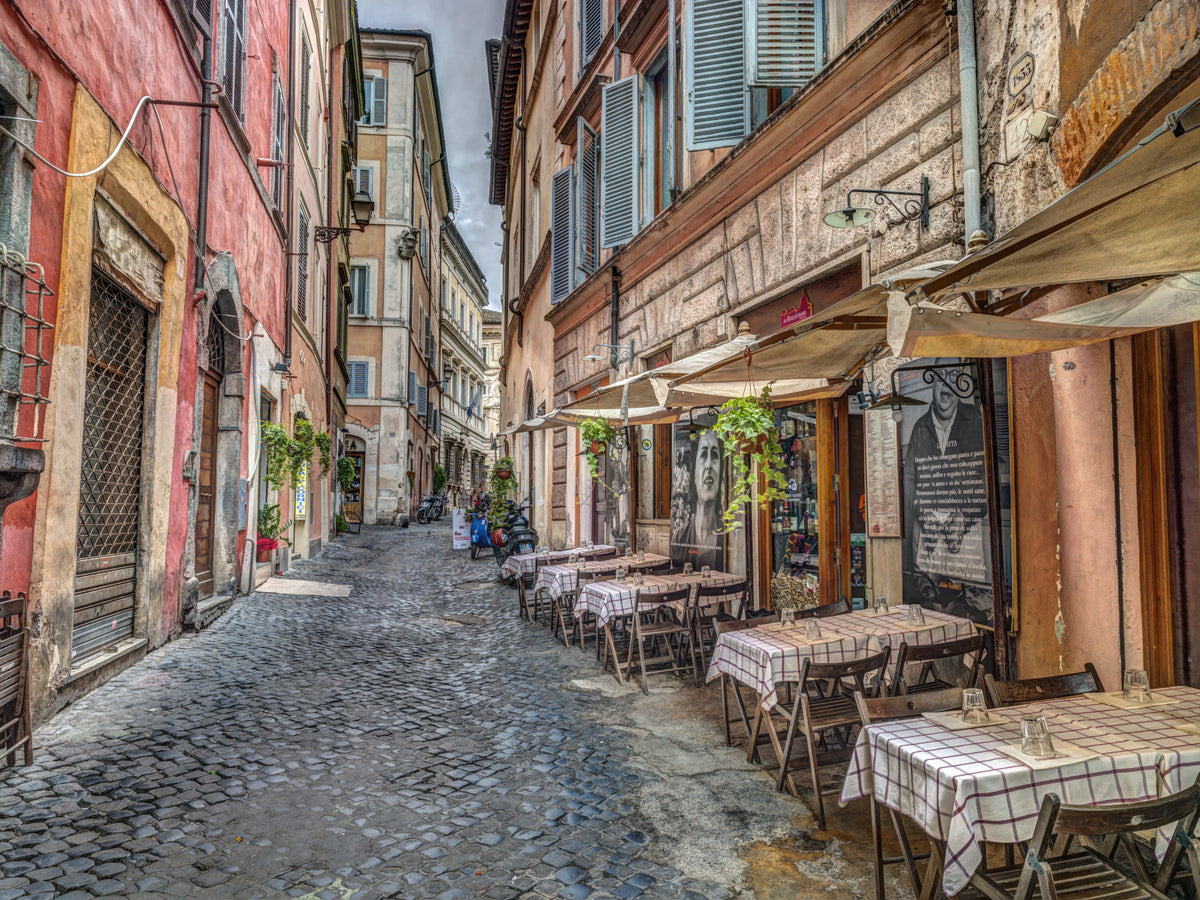Rome Cafe Szene Wandmalerei in your room