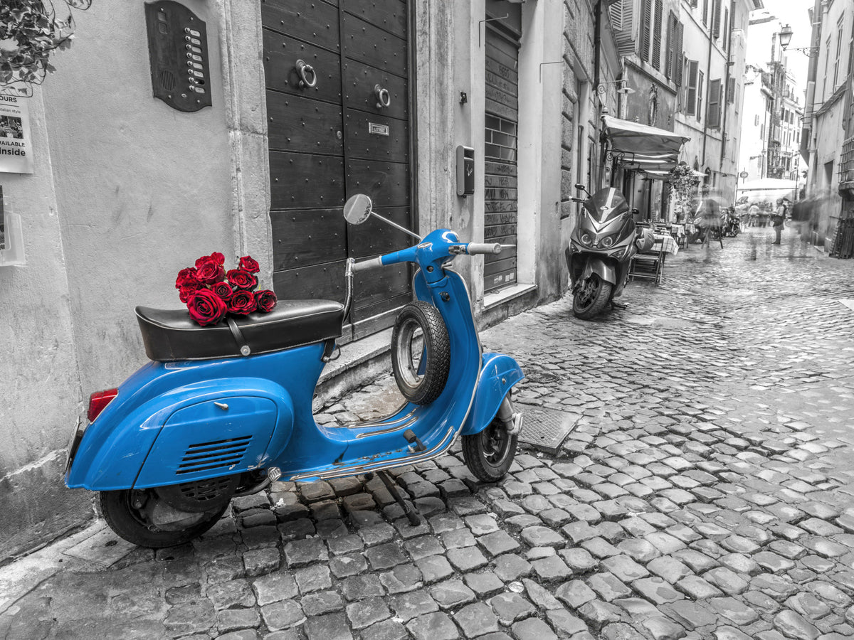 Old scooter Wall Mural in your room