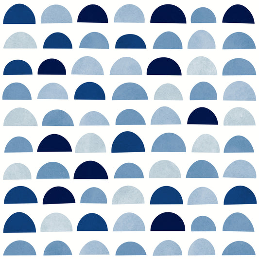 Blaue Halbmonde Tapete⁠
