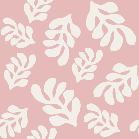 Weiche rosa Blätter Tapete⁠