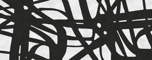 Murale del muro noir lineare