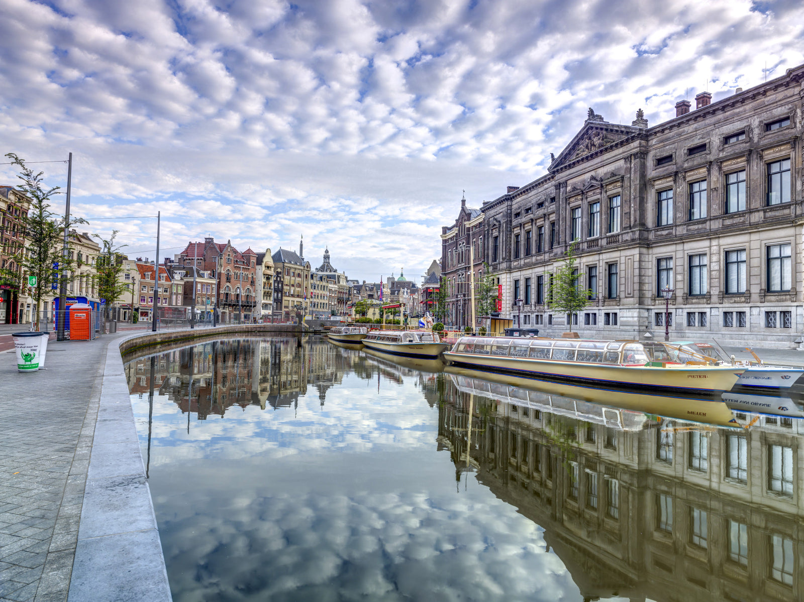 Amsterdam's Watercolor Wall Mural