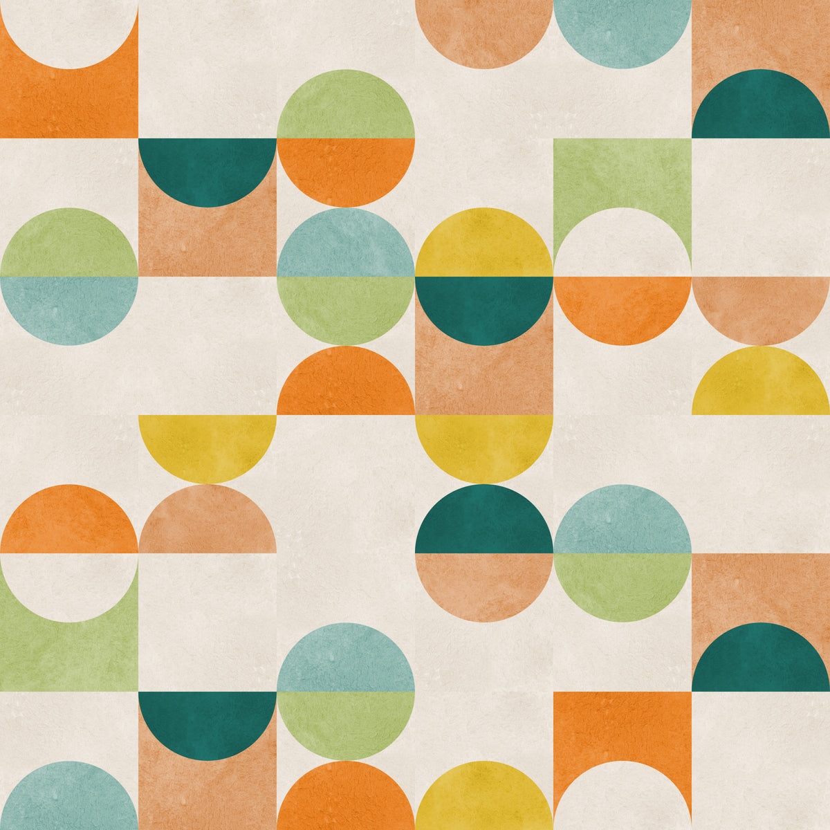 Mitte des Jahrhunderts moderne Formen Wallpaper⁠