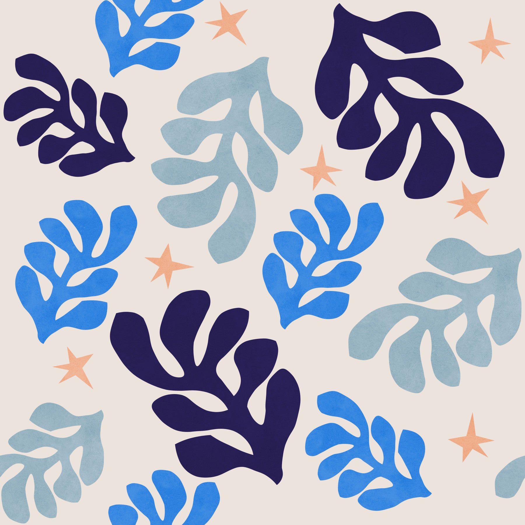 Azure botaniska tapeter⁠