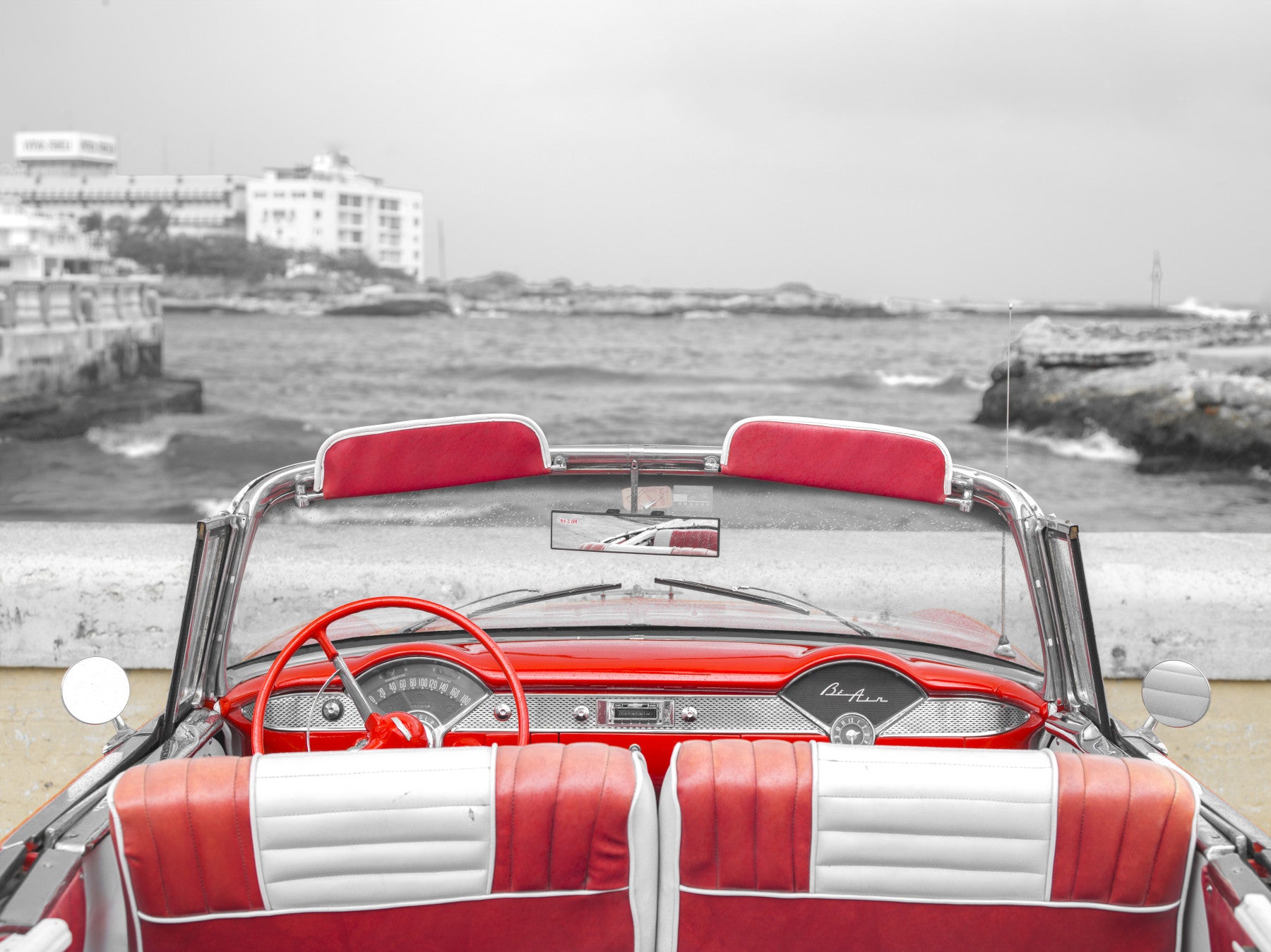 Red Bel Air Interior Wall Mural