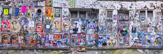 Mursten bane graffiti vægmaleri
