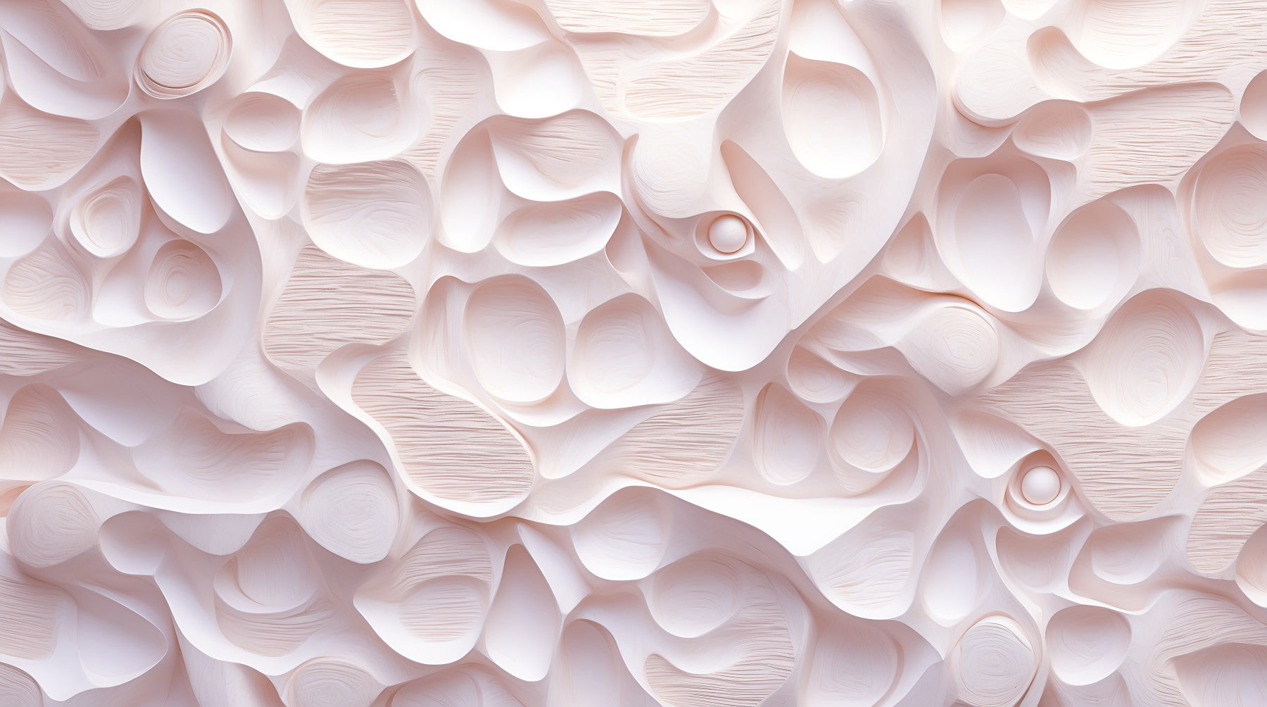 Peinture murale de surface sculptée rose