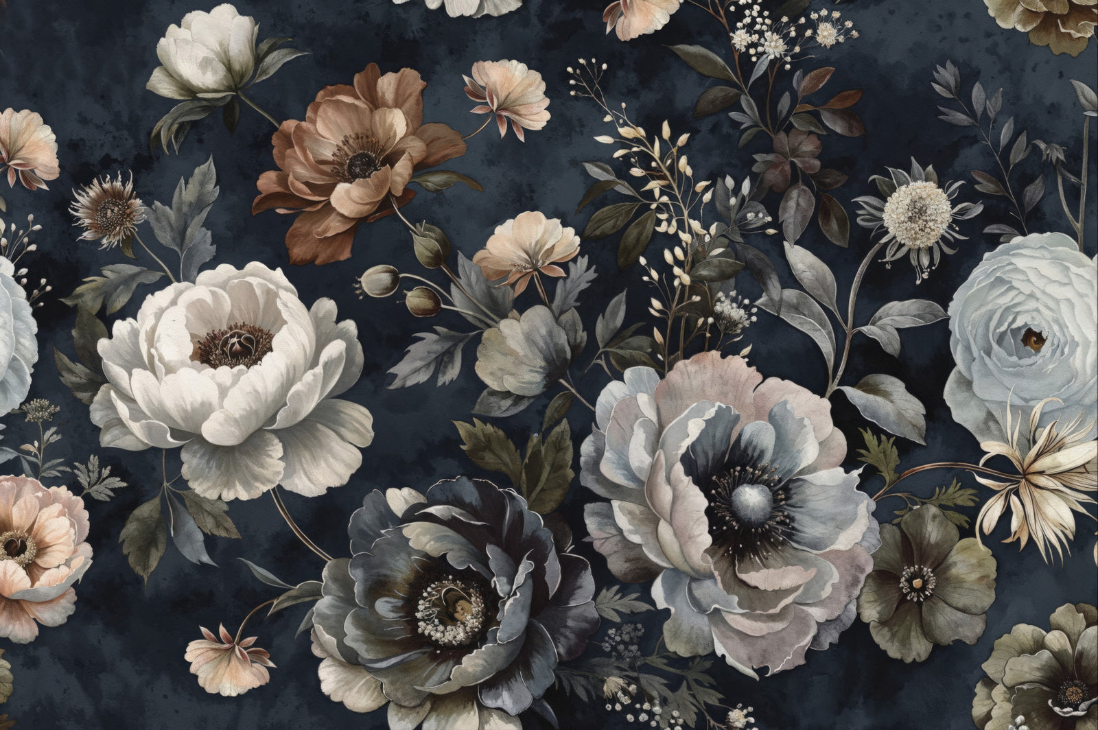 Mural clasic victorian baroc flora simfonică
