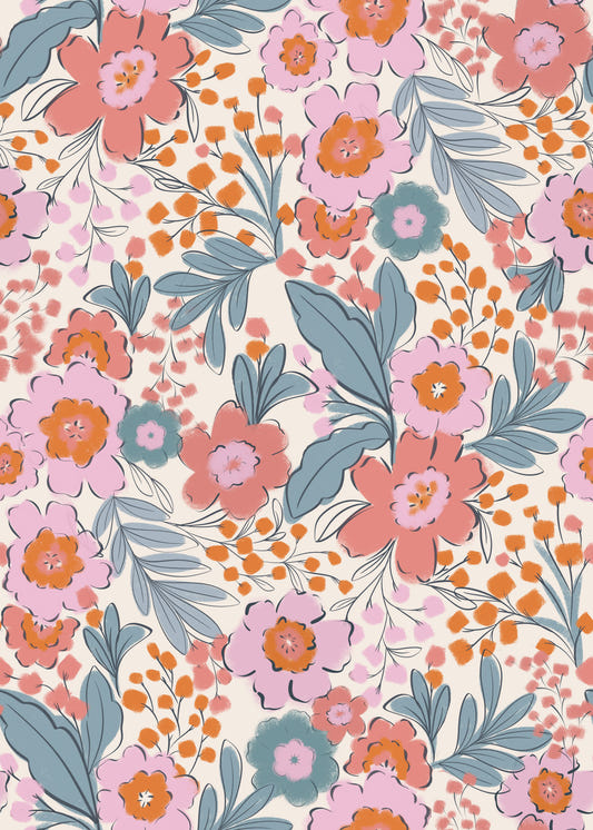 Sfondo di fiori di pittura