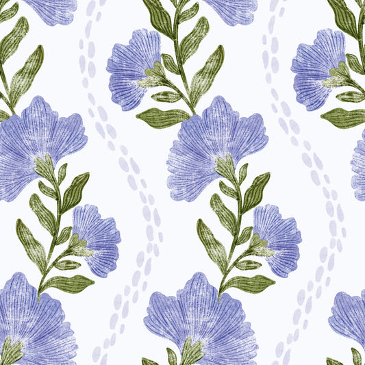 Wallpaper Bloom Periwinkle⁠