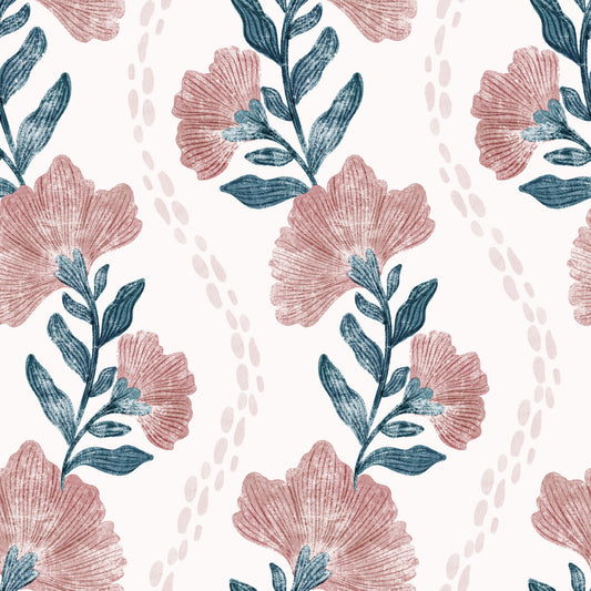Blush Bloom Tapete
