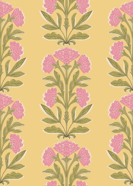 Golden Mughal Bloom tapet⁠