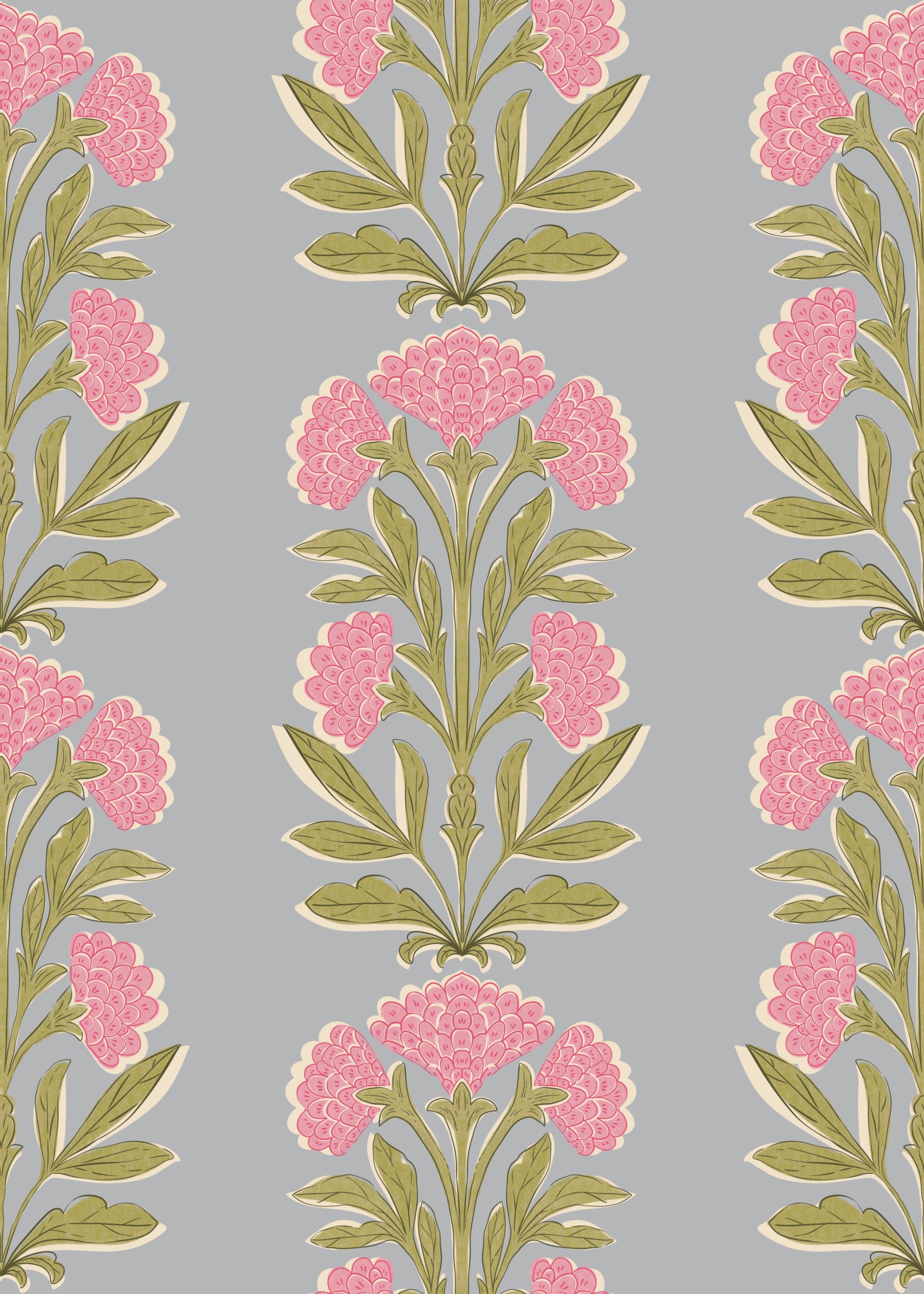 Tapet de simetrie Mughal Blossom⁠
