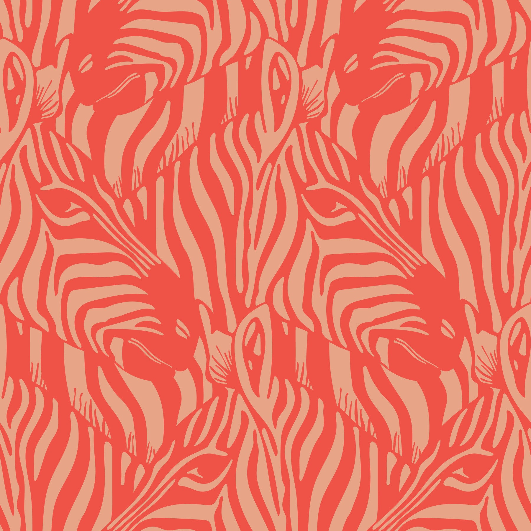 Stripe di animali selvatici zebra mandria selvatica arancione arancione sfondo buff⁠