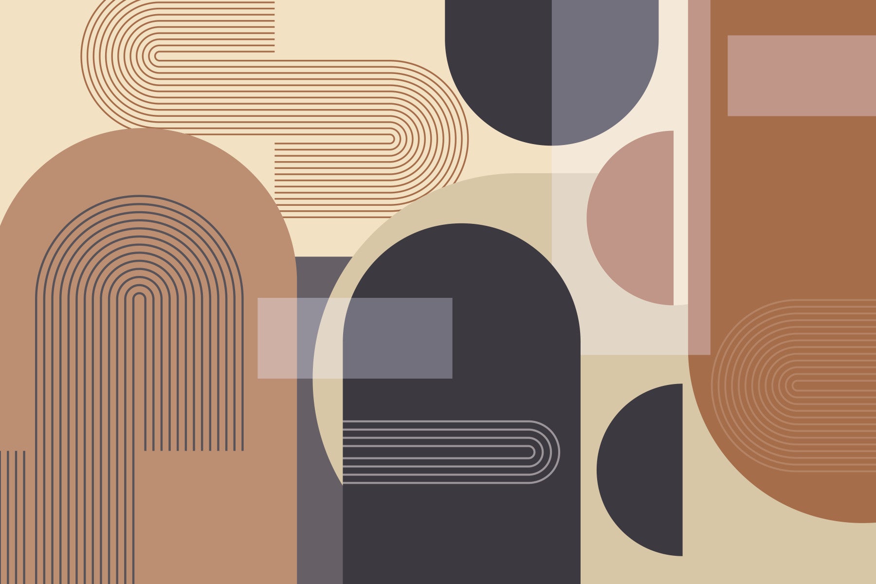 Arcadia Geometry Wall Mural