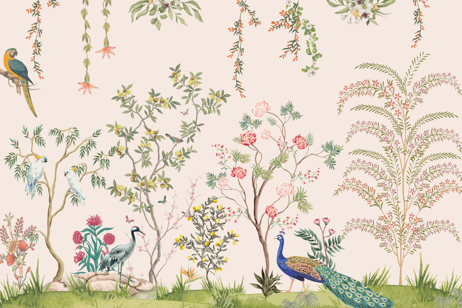 Chinoiserie Eden Wall Mural