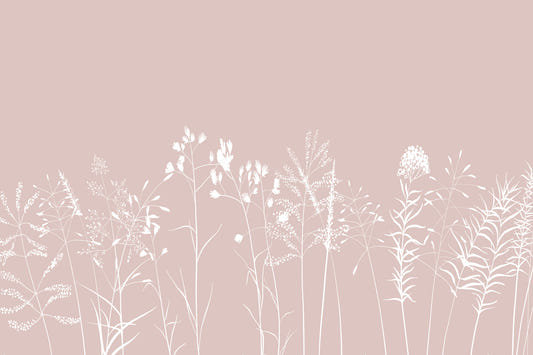 Blush Botanicals mural mural