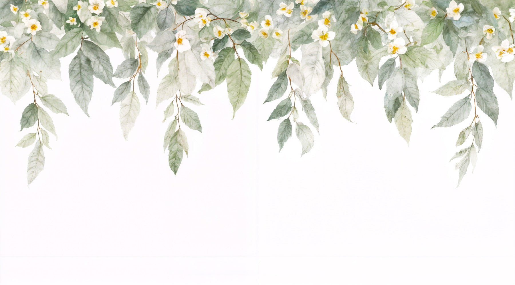 Blumenkaskaden Wandmalerei