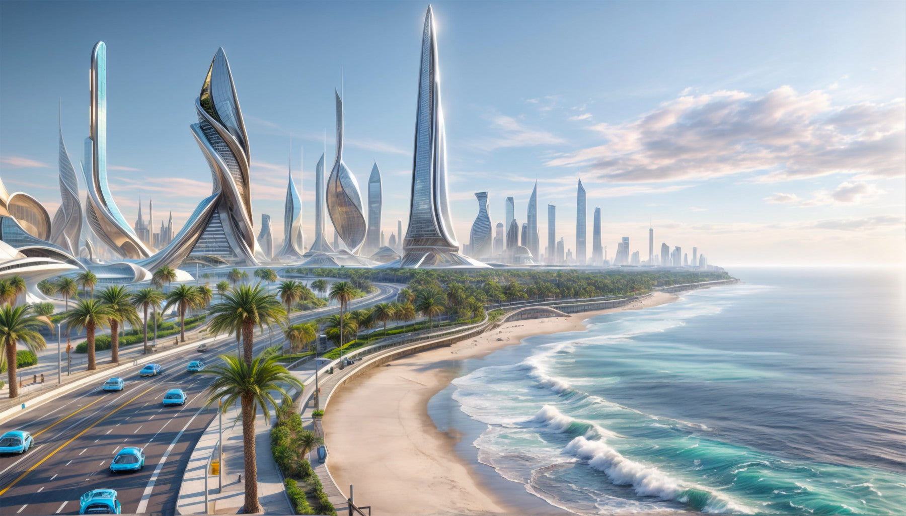 Coastal Metropolis Wall Mural