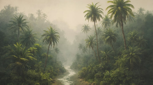 Peinture murale de rêve de rêve de la rivière Jungle