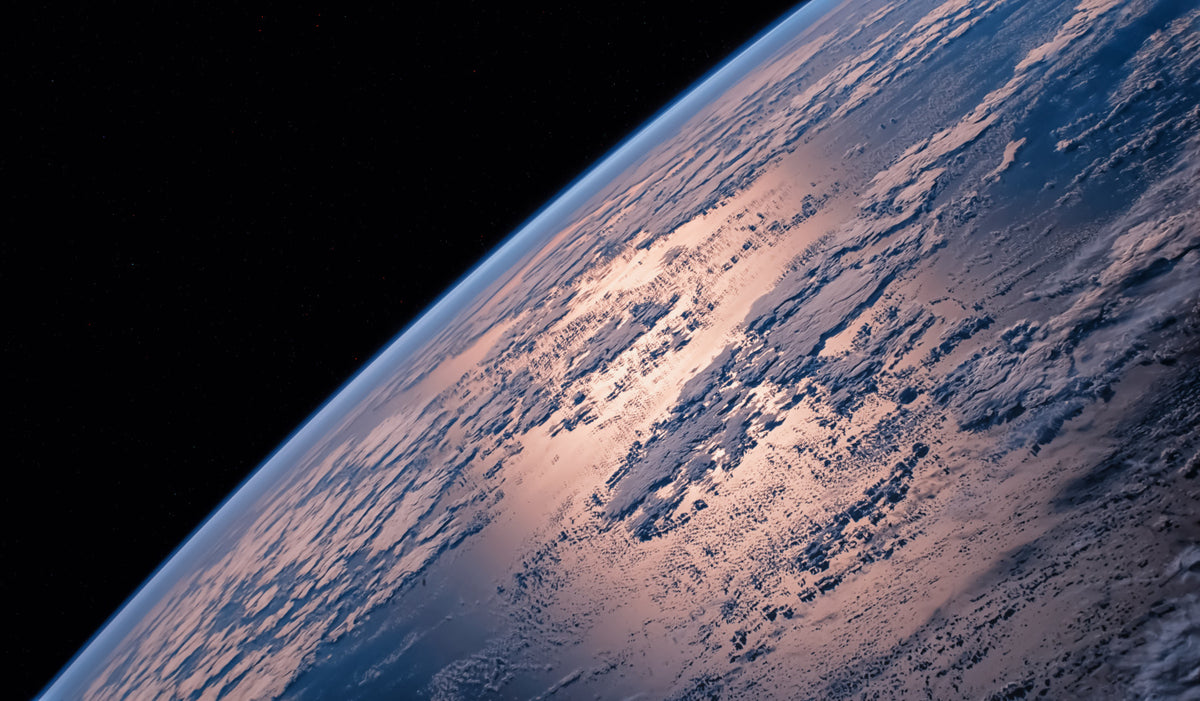 Orbital View Wall Mural in your room — zoomed