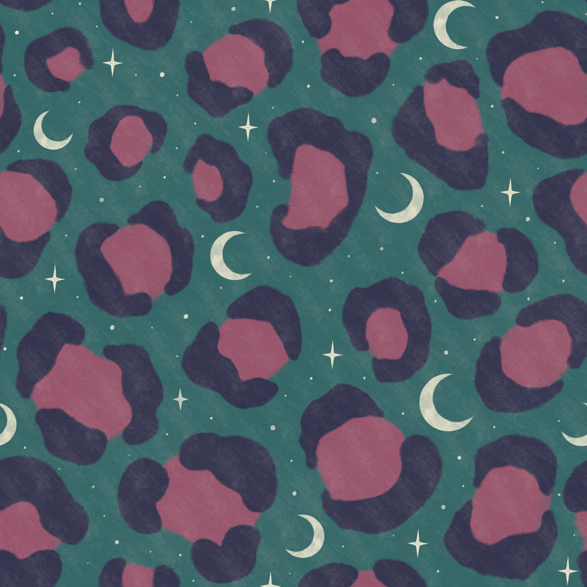 Celestial Leopard Wallpaper⁠ in your room — zoomed