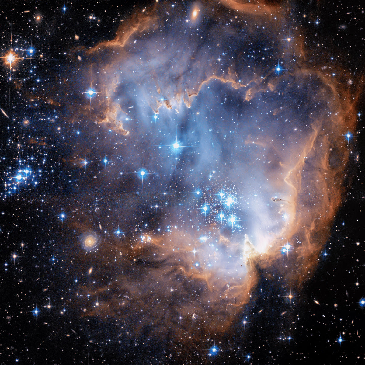 Cosmic Nebula Wall Mural in your room — zoomed