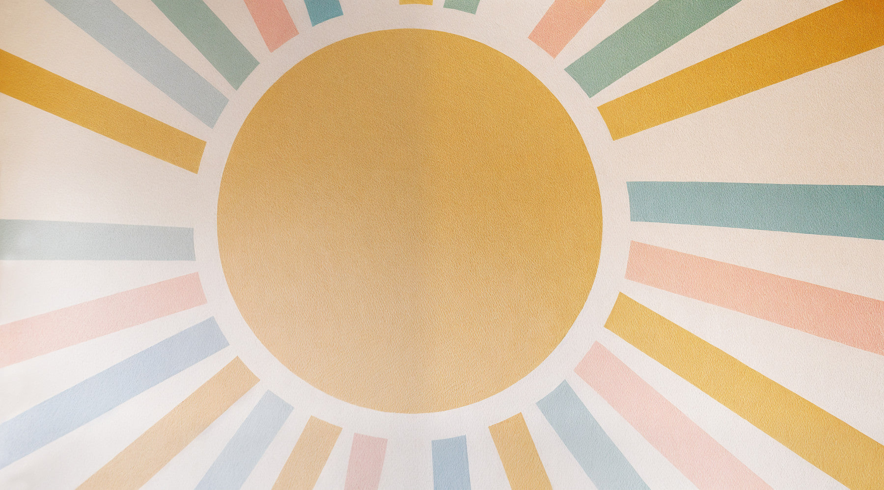 Sonniger Tag Vibes Wandgemälde in your room — zoomed