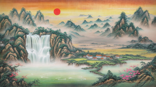 Sunrise Serenity Wandmaler