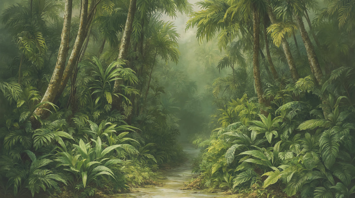 Verdant Forest Vista Wall Mural in your room