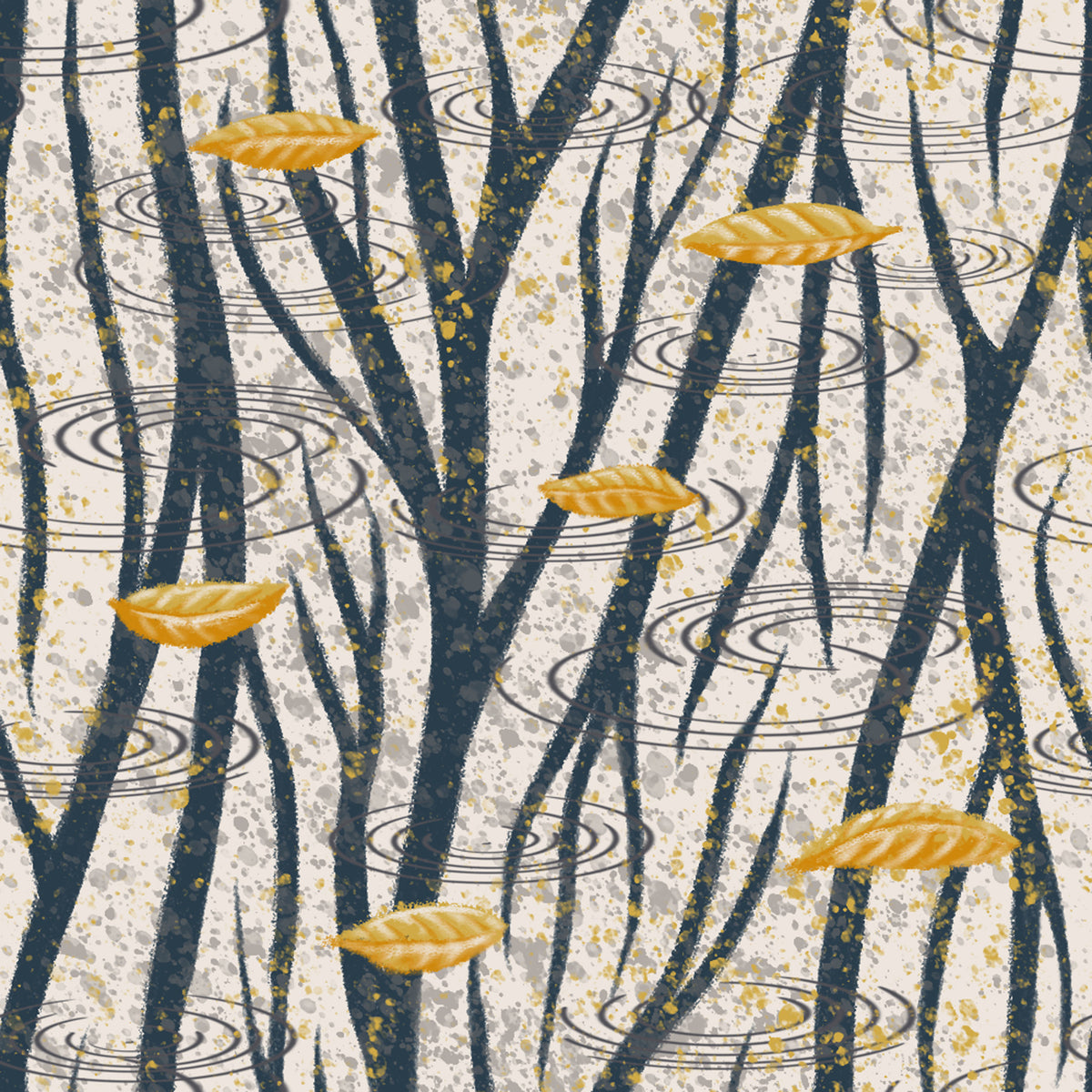 Papier peint Reflets de pluie⁠