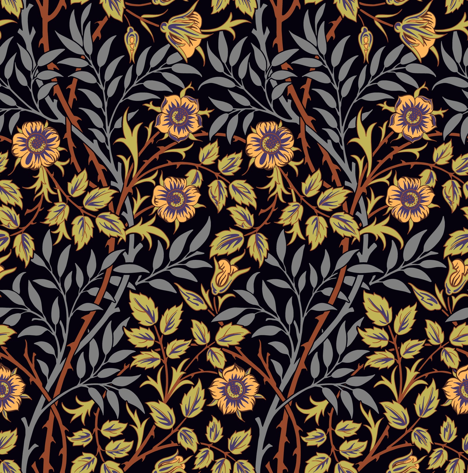William Morris Sweet Briar  Wallpaper⁠
