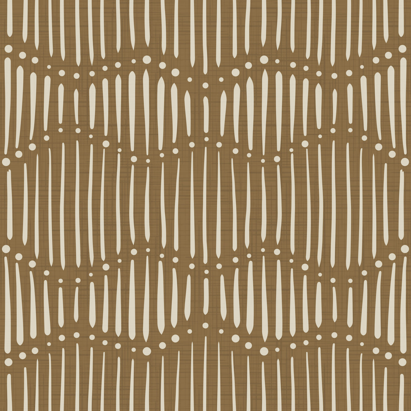 Boho Waves On Dull Gold Canvas Wallpaper⁠