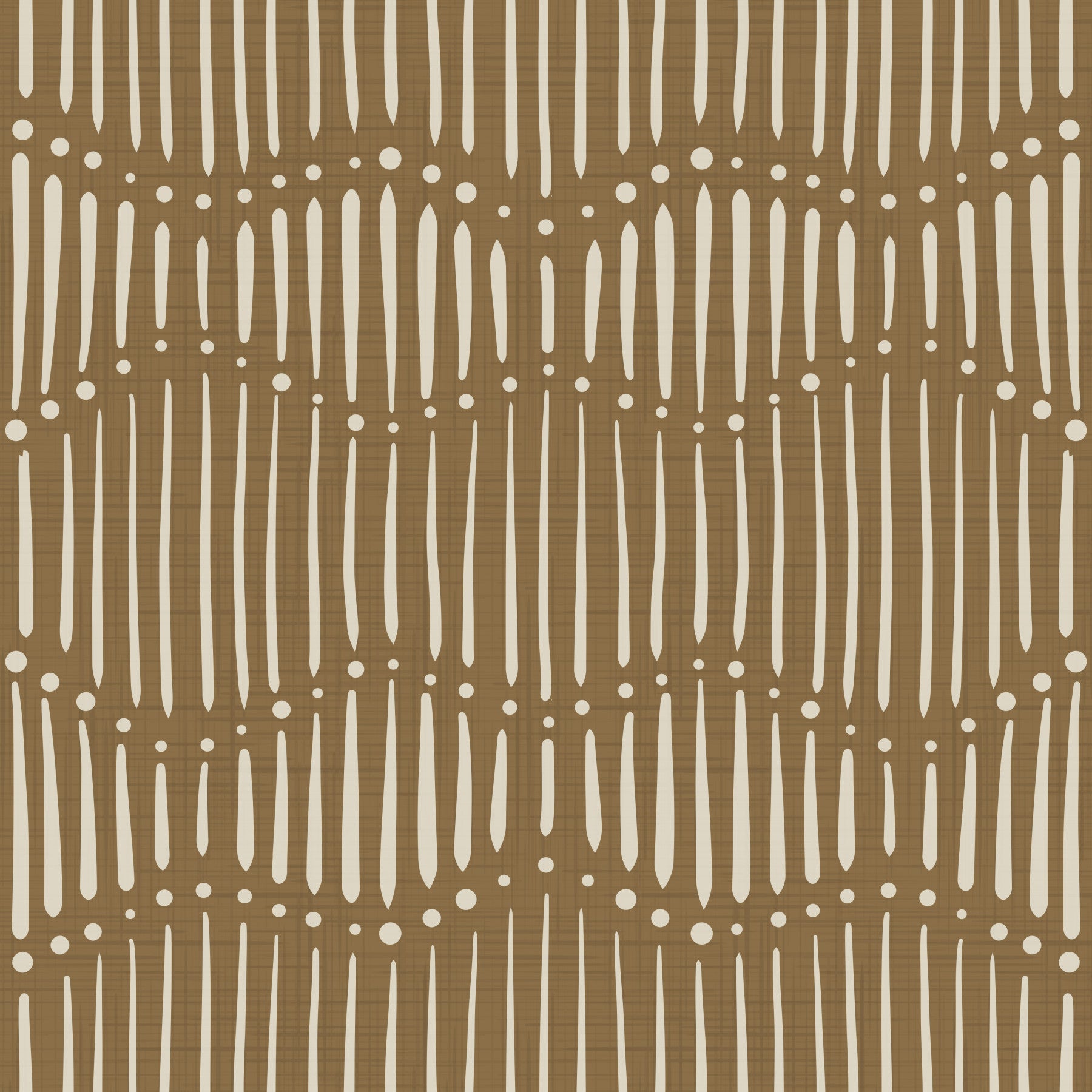 Boho Waves On Dull Gold Canvas Wallpaper⁠